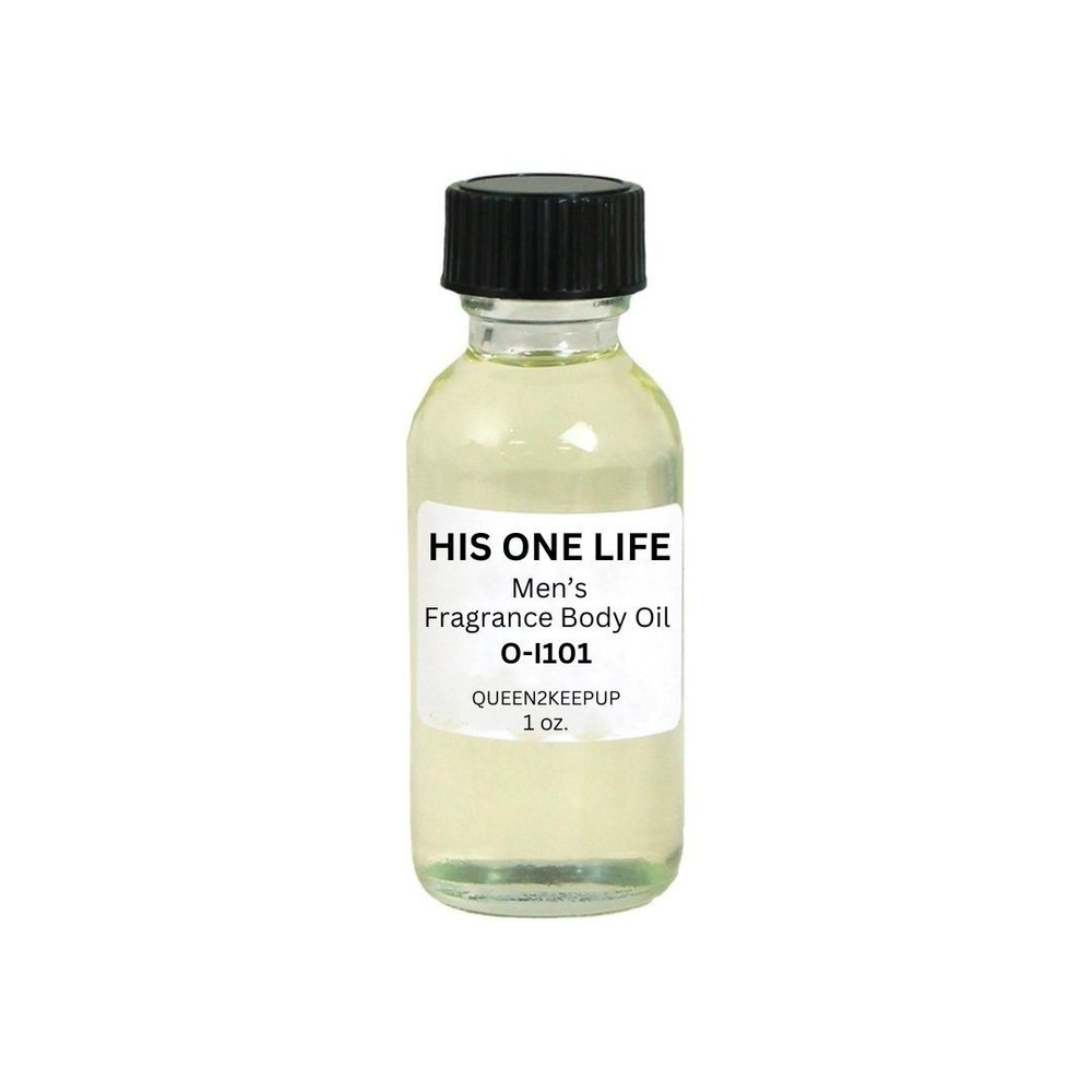 His One Life (Men) Body Oil 1 oz Fragrance All Natural Scent